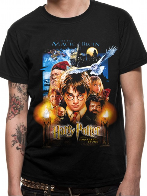 Harry Potter - Sorcerers Stone Movie Poster  T-Shirt