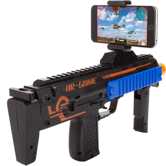 AR Game & Gun - Augmented Reality (Includes iOS / Android Link for AR 15-Games-In-1 Download)