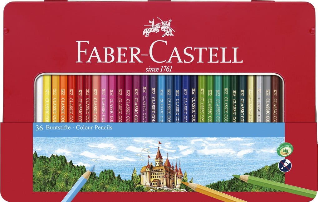 Faber-Castell - Classic Colour Buntstifte, 36er Metalletui (115886)