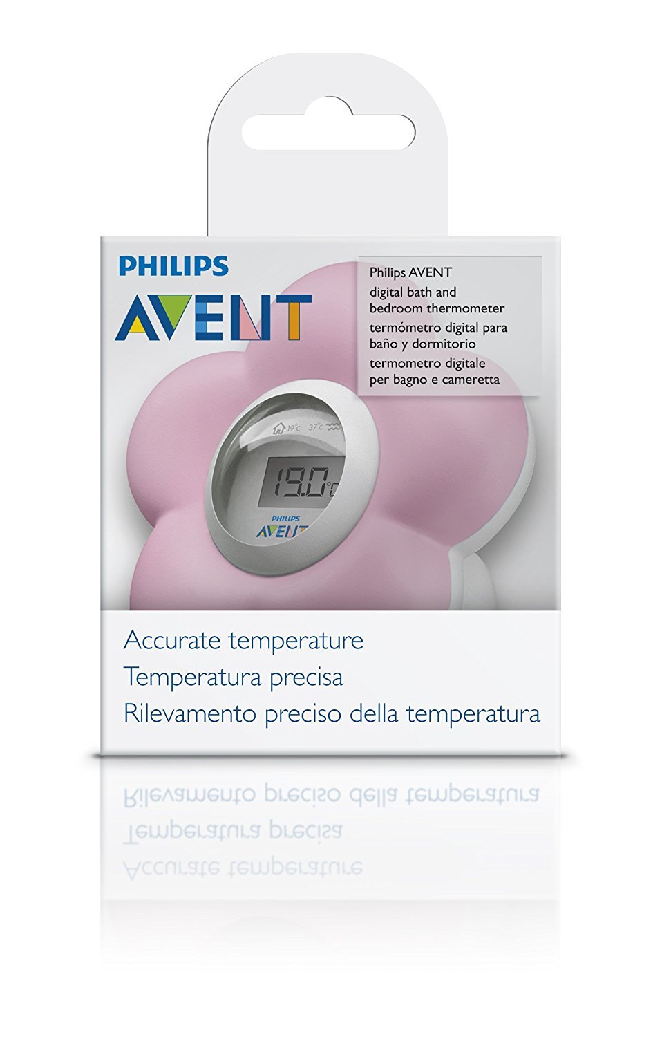 blau Philips Avent Digitales Thermometer Bad- und Raum SCH550/20 