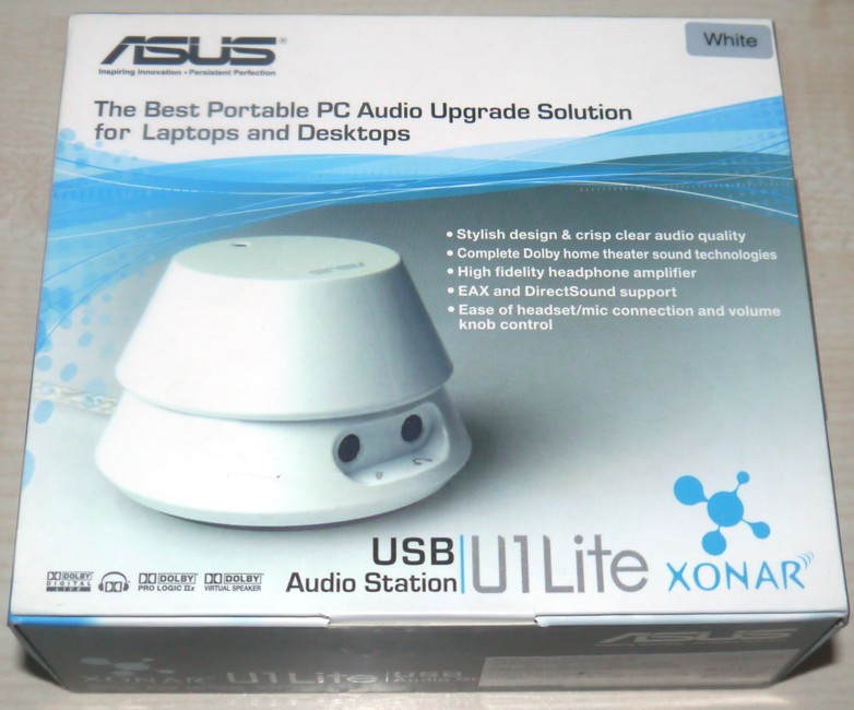 Asus Xonar U1 Lite USB Audio Station (White)