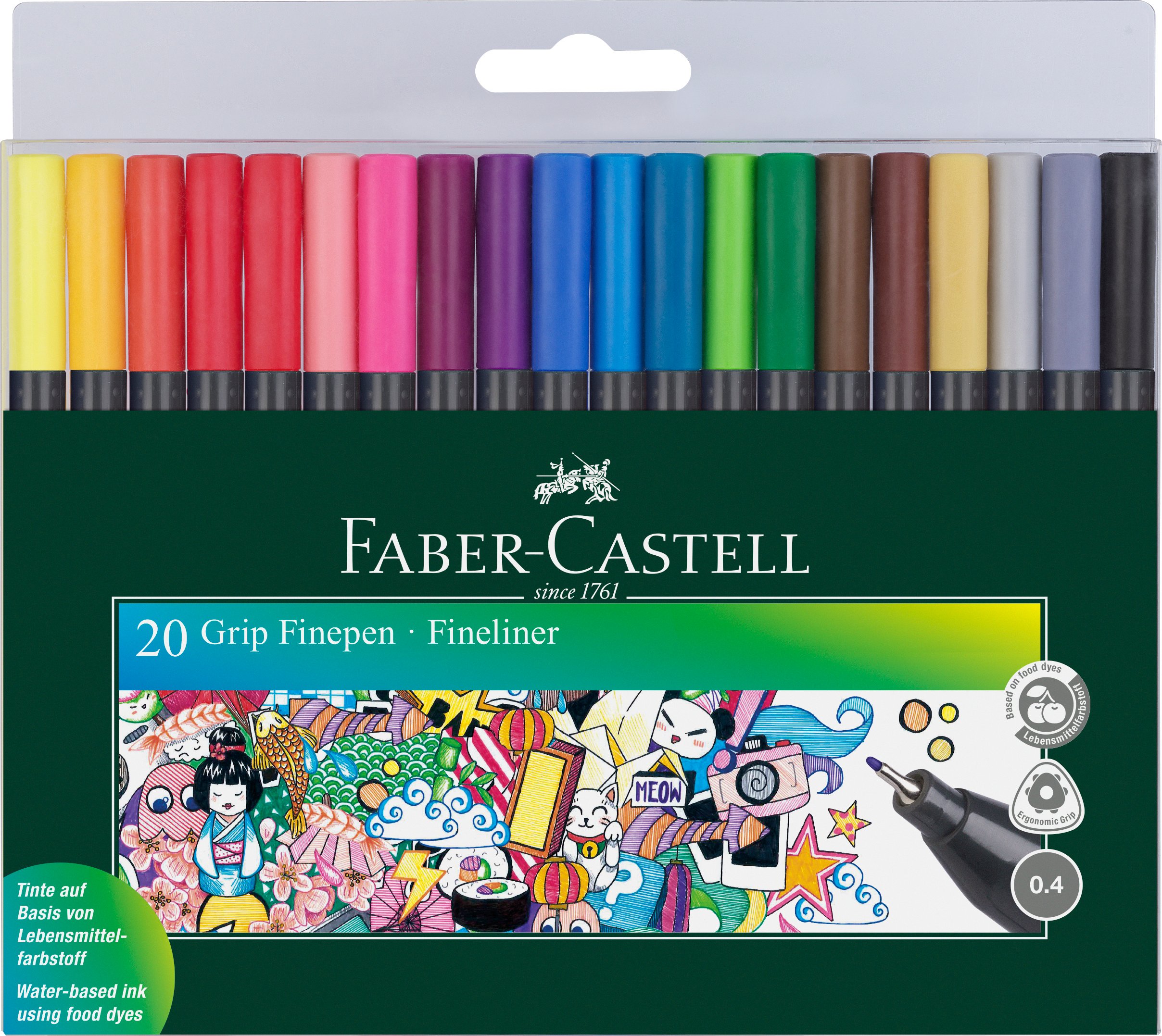 Faber-Castell - Grip Finepens, 20 stk - Leker