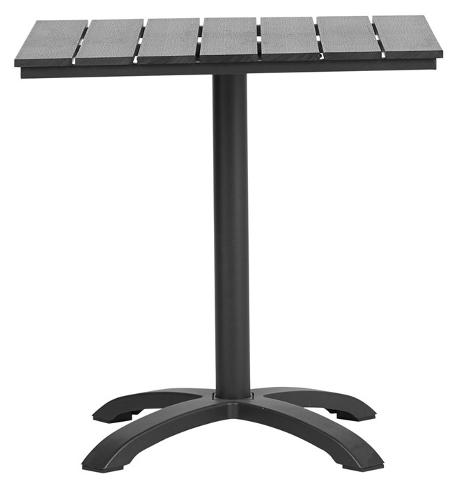Living Outdoor -  Strynoe Bistro Table 70 x 70 x 72 cm - Aluminium/Polywood - Black (624042)