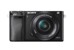 Sony Alpha 6000 Compact System Camera with SELP1650 Lens Kit (Fast Auto Focus, 24.3 MP, Electronic View Finder, Wi-Fi and NFC) - Black thumbnail-1