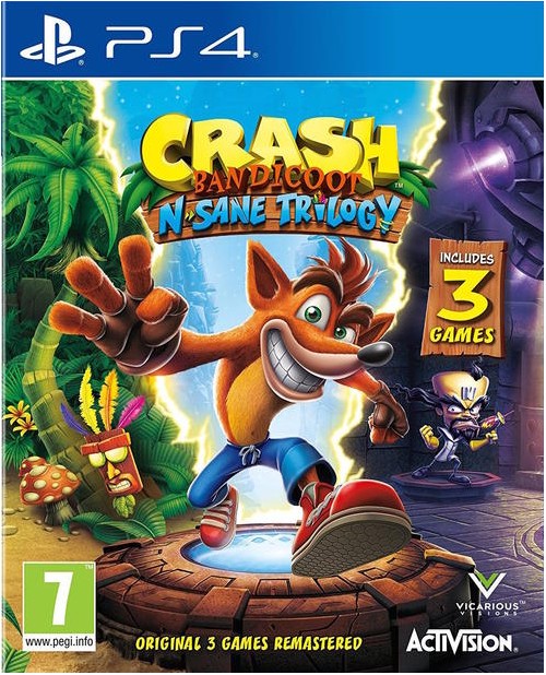 Fritagelse nå praktiserende læge Køb Crash Bandicoot - N'Sane Trilogy Remastered V2 - PlayStation 4 -  Engelsk - Standard - Fri fragt