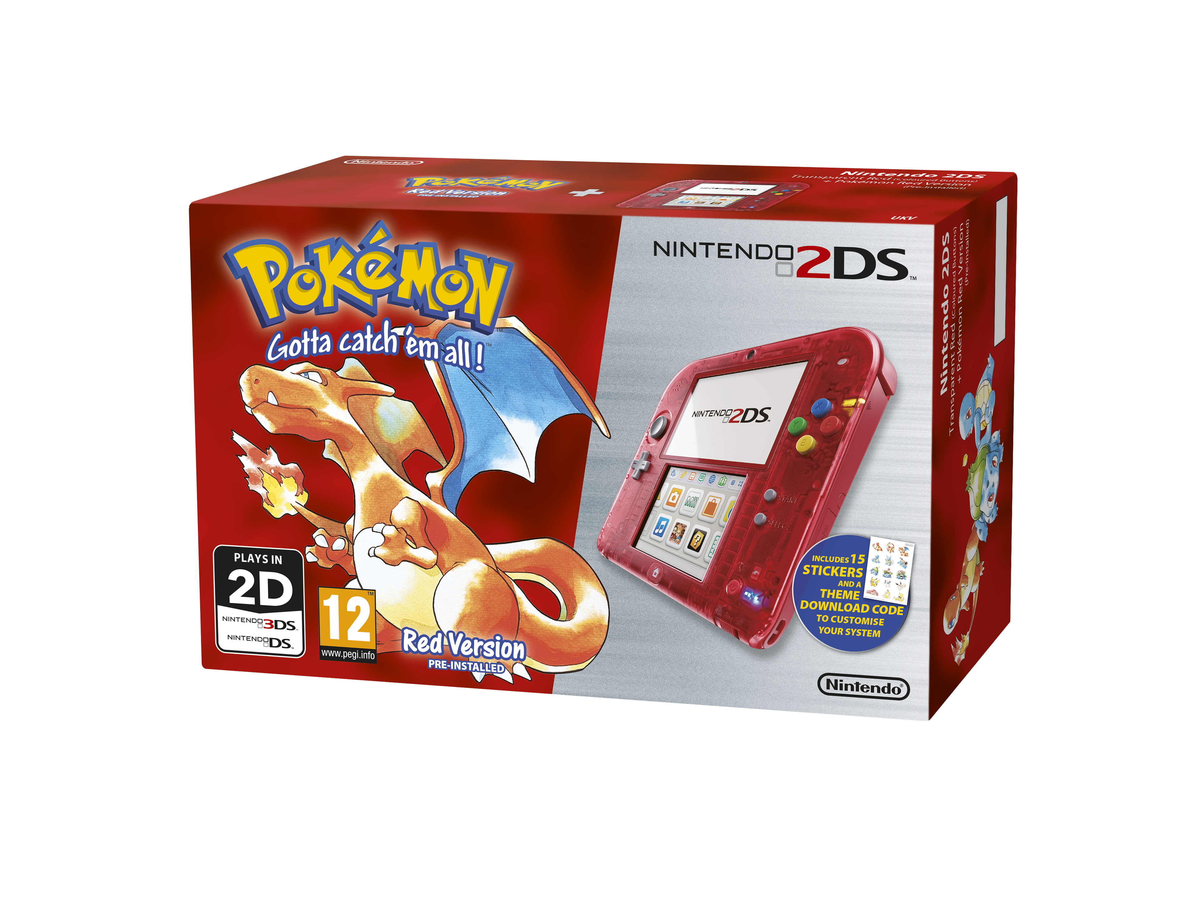 inden længe I reparere Køb Nintendo 2DS Console Special Edition - Pokémon Red Edition