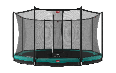 BERG - InGround Favorit  430cm Trampolin mit  Comfort Sicherheitsnetz