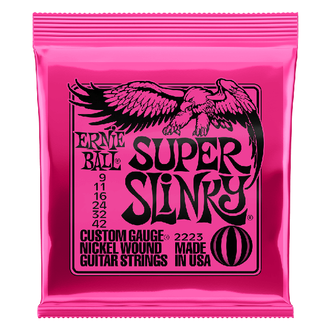 Ernie Ball - Super Slinky - Strenge Sæt Til Elektrisk Guitar (009-042)