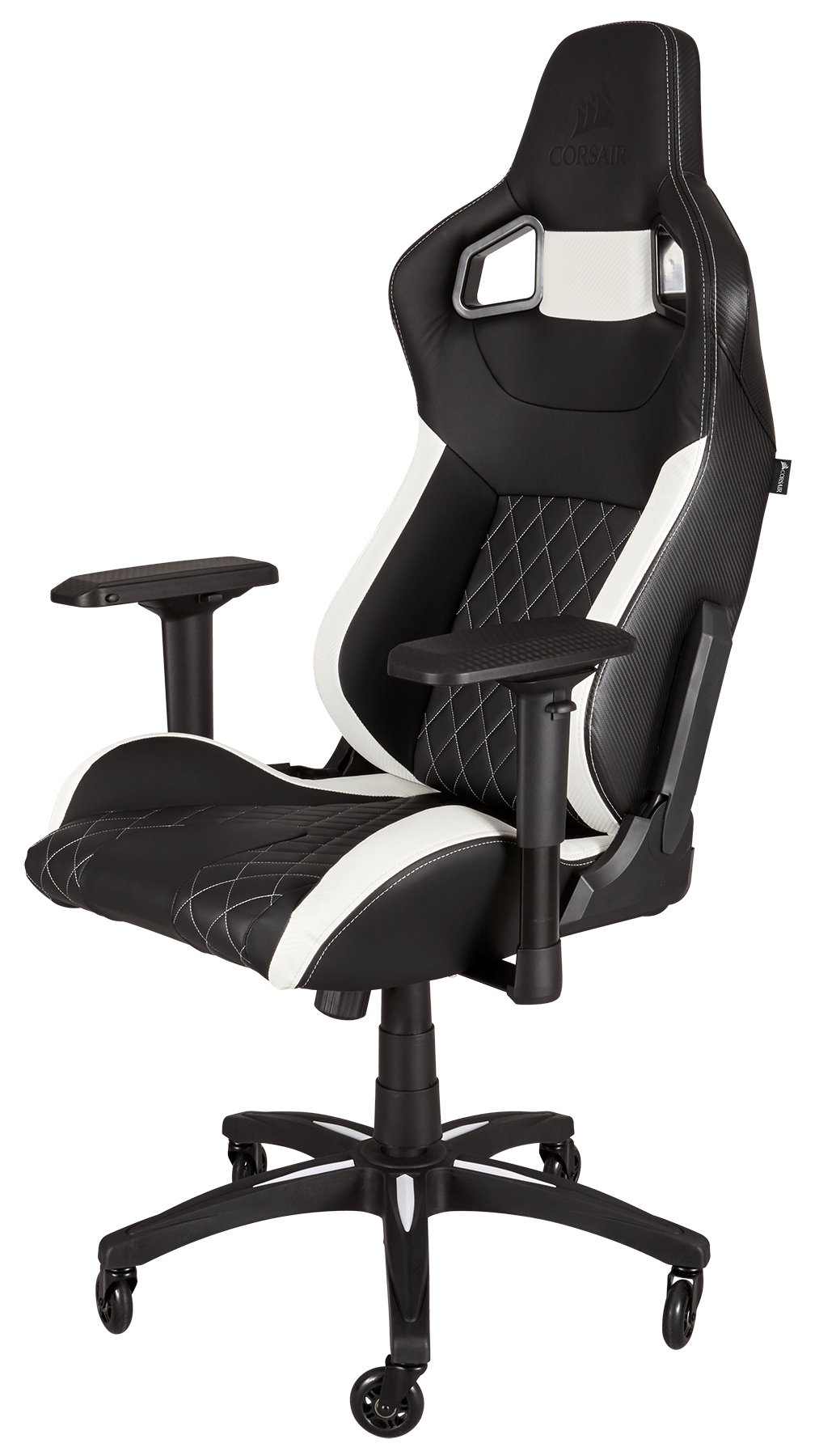 Køb Corsair Gaming T1 Race Gaming Stol SortHvid Køb Corsair Gaming T1 Race Gaming Stol SortHvid