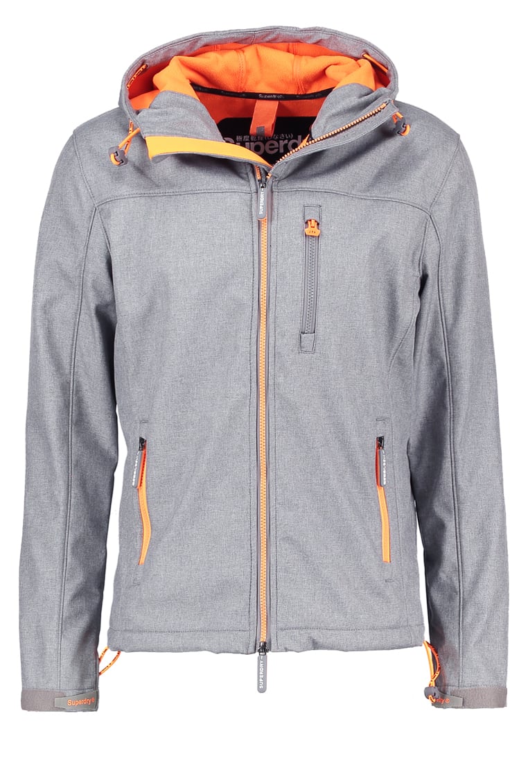 Koop Superdry Light Grey Fluro Orange