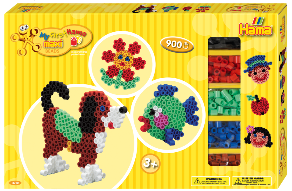 HAMA Beads - Maxi - Giant gift box - Yellow (8712)