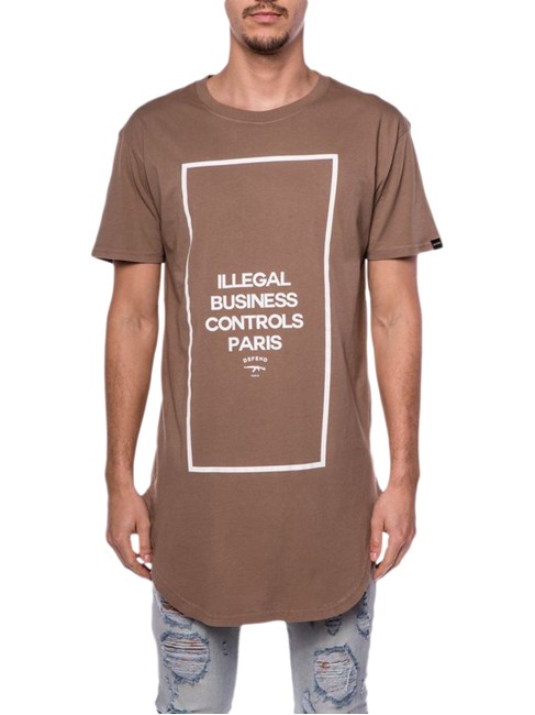 Defend Paris Control T-shirt Tan