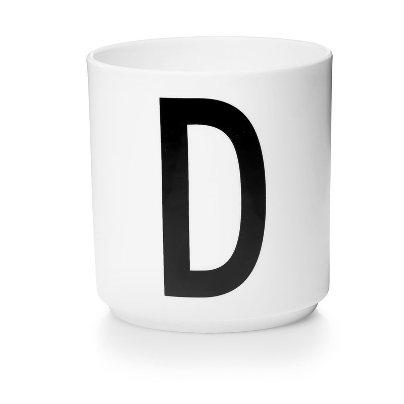 ​Design Letters - Personal Porcelain Cup D - White