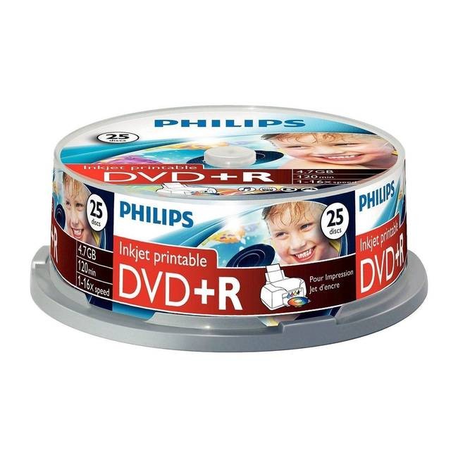 Philips 16x DVD+R 4.7GB - 25 Discs
