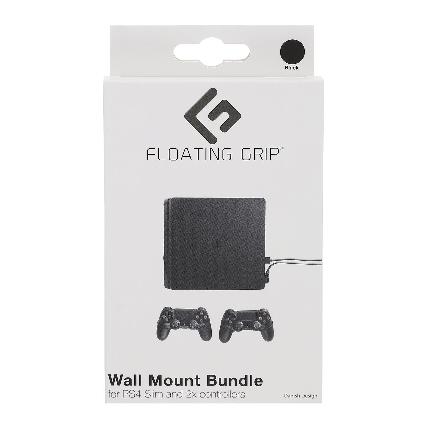 Floating Grip Playstation 4 Slim and Controller Wall Mount - Bundle (Black) - Videospill og konsoller