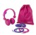 Kidzsafe Kids Over-Ear Headphones Kidzsafe Childrens Girls Earphones Pink for iPad/Tablet thumbnail-5