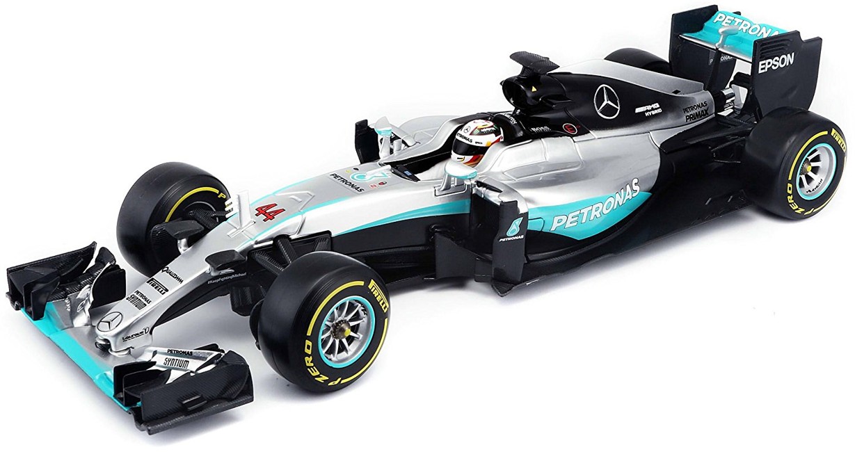 Bburago B18-18001 "F1 2016 Mercedes AMG Team Car Lewis Hamilton" Diecast Model Kit, 1:18 Scale