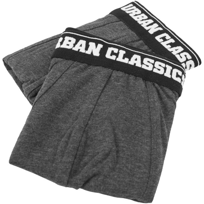 Urban Classics - Boxer Shorts 2-pack charcoal - M
