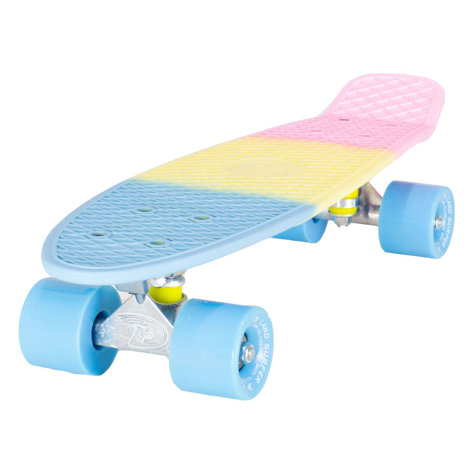 Køb Surfer Cruiser Skateboard 22" PASTEL BLUE WHEELS