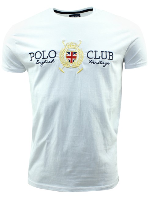 Vinson Polo Club 'Casper' T-shirt - Hvid