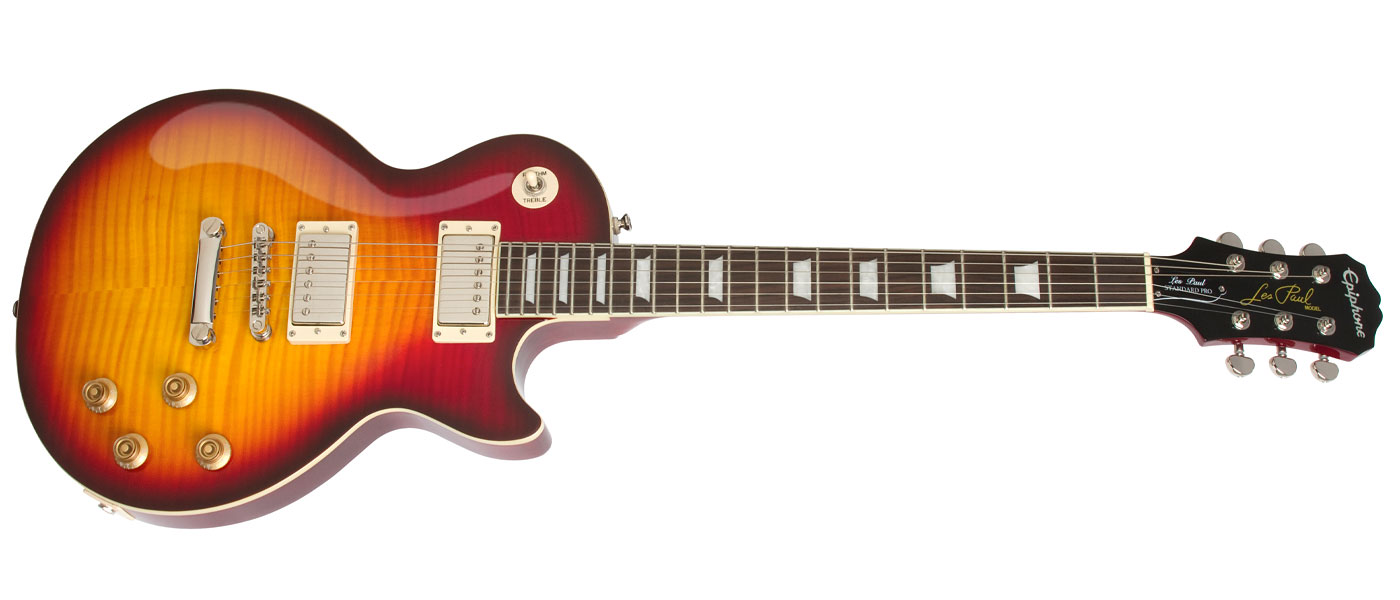 epiphone les paul standard plustop pro bourbon burst