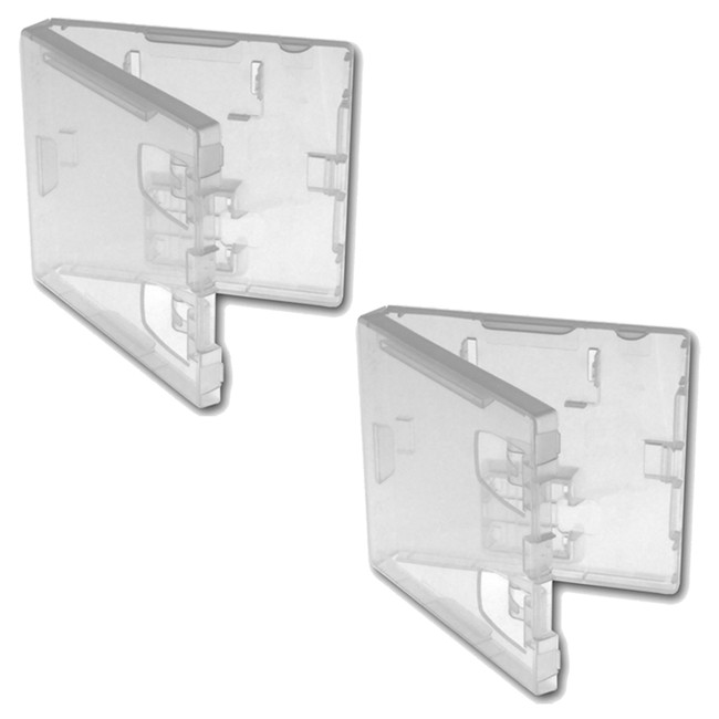 ZedLabz compatible replacement Nintendo DS & GBA retail game cartridge case - 2 pack clear