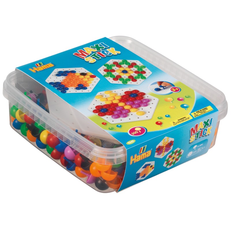 Hama Beads - Maxi sticks/pegs and pinboards in box (9640)