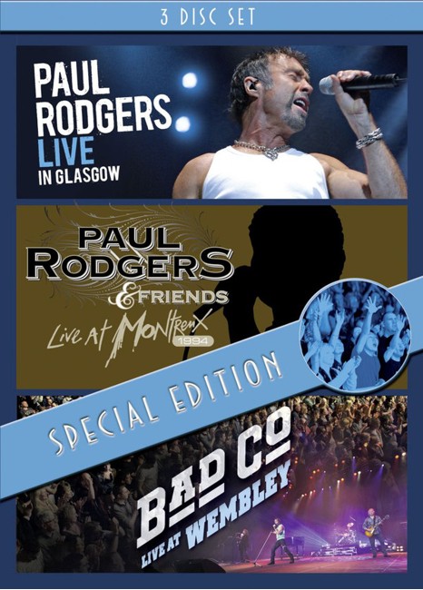 Paul Rodgers ‎– Live In Glasgow / Live At Montreux 1994 / Live At Wembley - Special Edition - DVD
