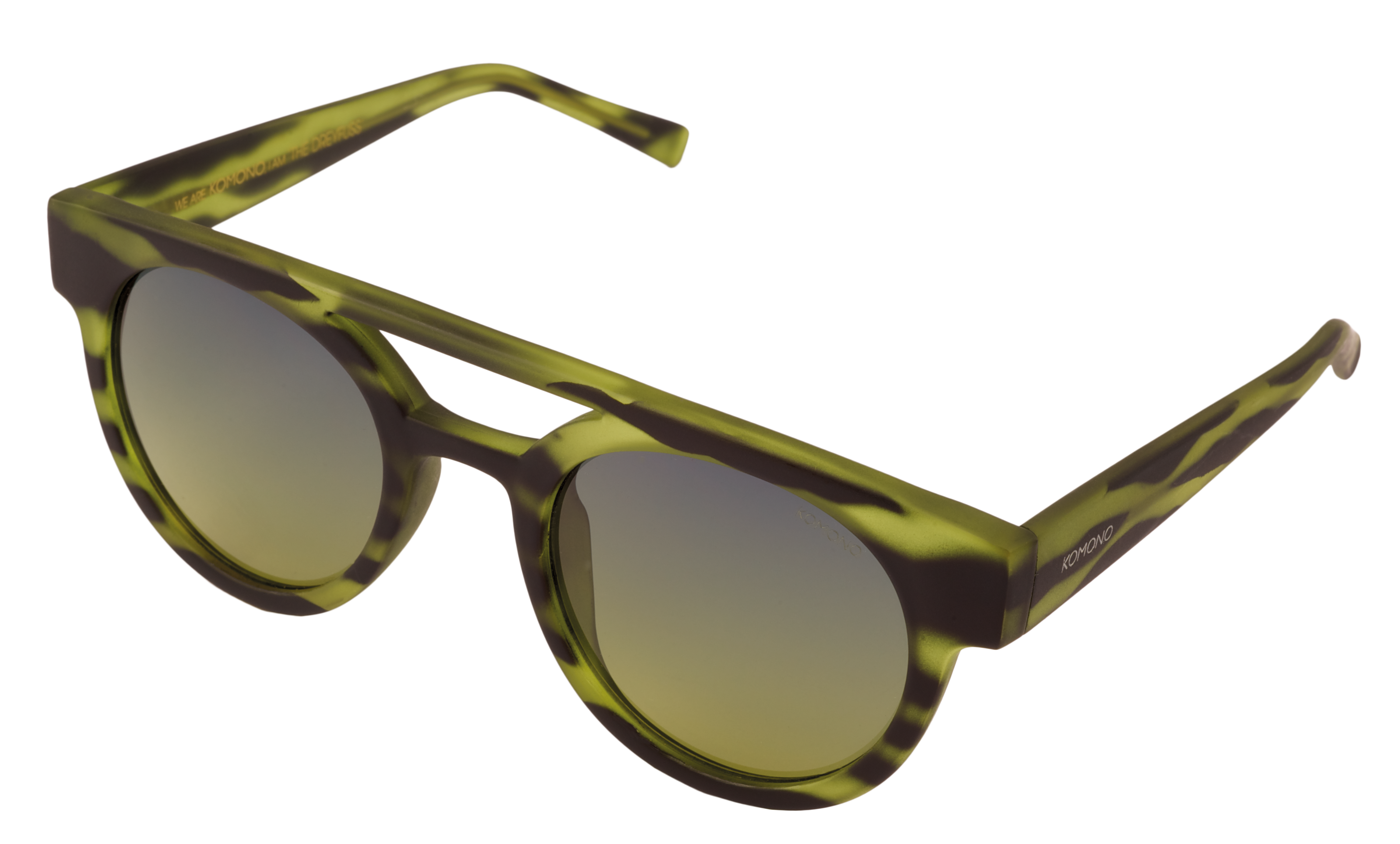 Rejsende Tentacle Wardian sag Køb Komono 'Dreyfuss' Solbrille - Grøn Safari