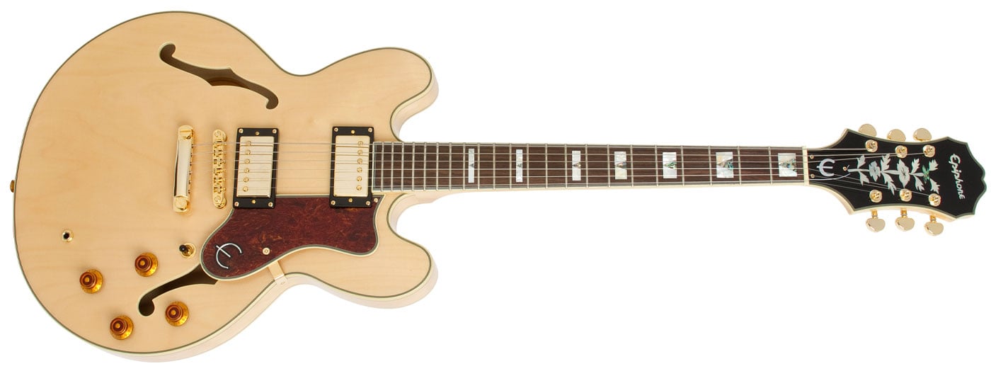 epiphone sheraton ii pro in natural