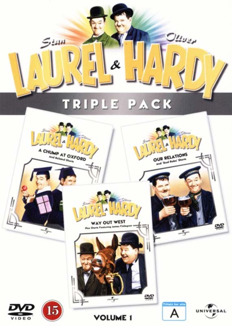 Laurel & Hardy Triple Pack - 1: A Chump at Oxford / Way Out West / Our Relations - DVD