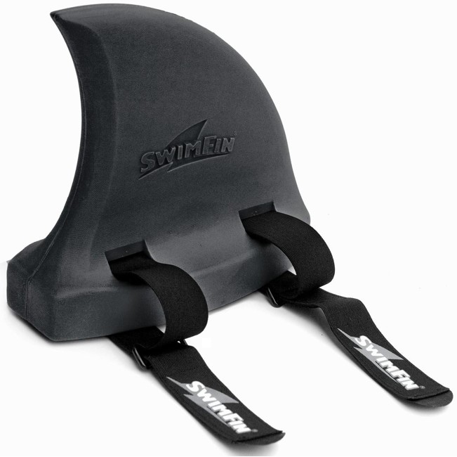 SwimFin - Haifischflossen-Schwimmgürtel für Kinder - Anthrazitgrau