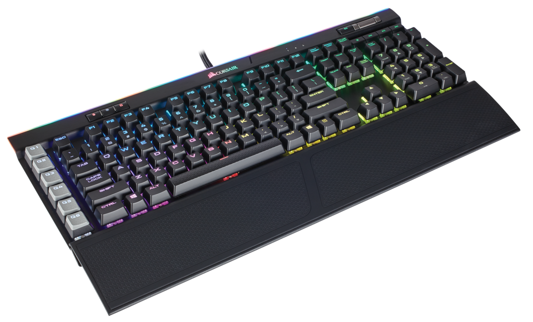 Corsair - K 95 RGB Platinum Mekanisk Keyboard backlit RGB LED Cherry MX Speed Brown (Nordisk)