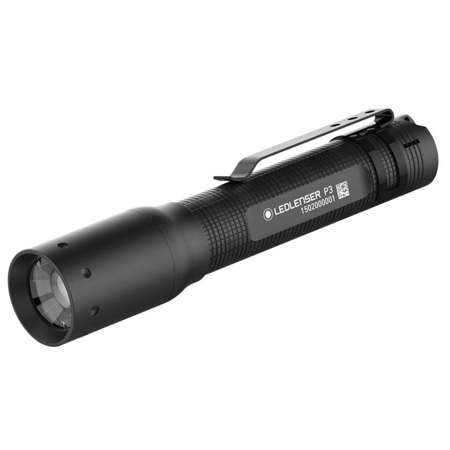 LED Lenser P3 torch - Black in gift box - 25 Lumens - latest version