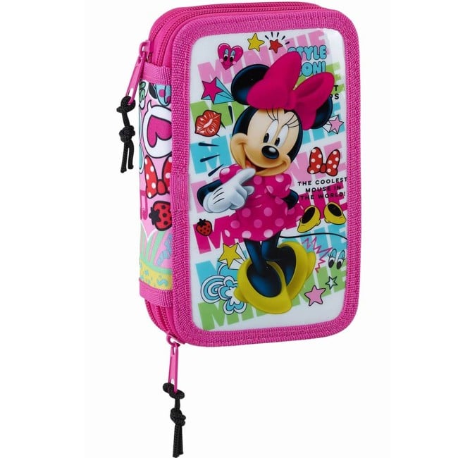 Minnie Mouse Cool - Filled Pencil Case - 28 pieces - Pink