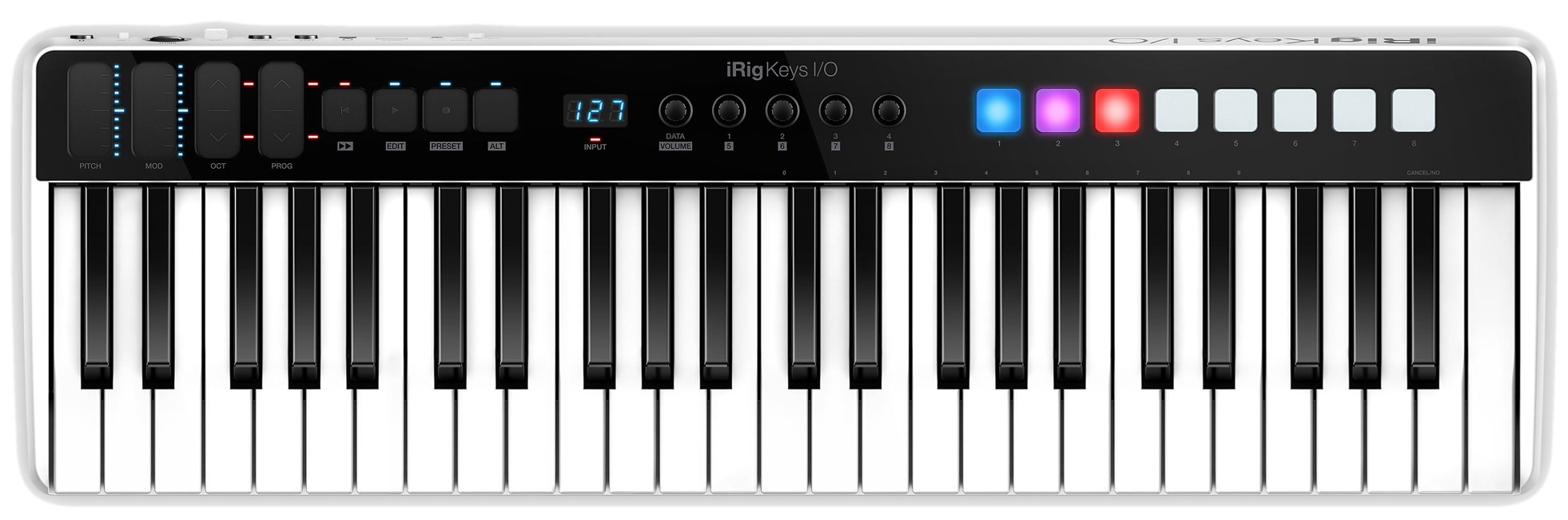 IK Multimedia - iRig Keys I/O 49 - MIDI Keyboard & Audio Lydkort Til iOS, PC & MAC