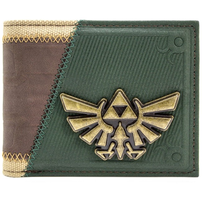 Legend of Zelda Link Twilight Princess Suit Up Brown Card & ID Bi-Fold Wallet