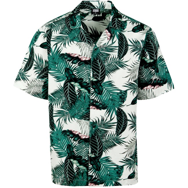 Urban Classics - HAWAII RESORT Shirt palm leaves