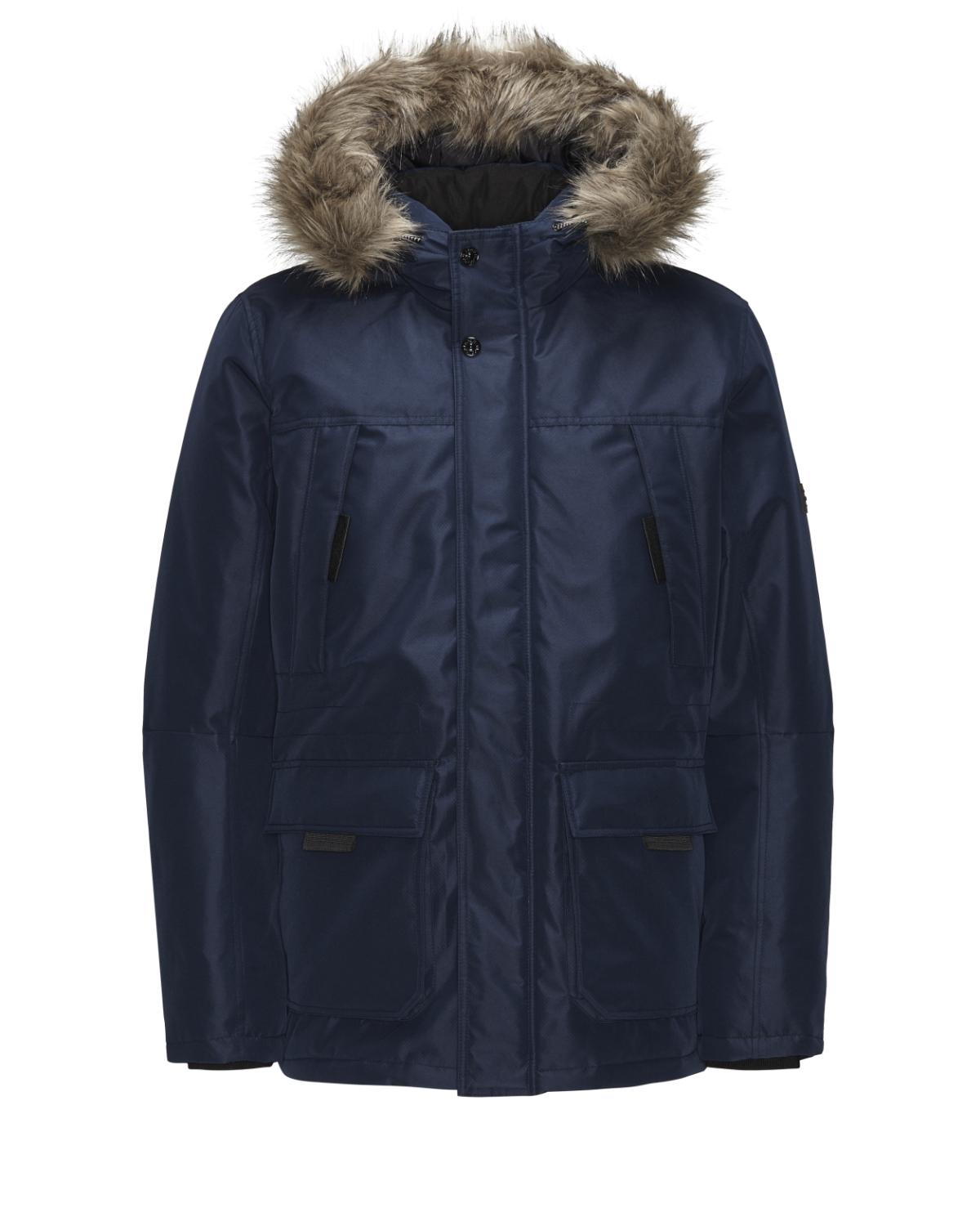 Buy Core Hollow Parka Jacket Navy Blazer