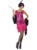 Smiffys - Funtime Flapper Costume - Pink - Small (22417S) thumbnail-2