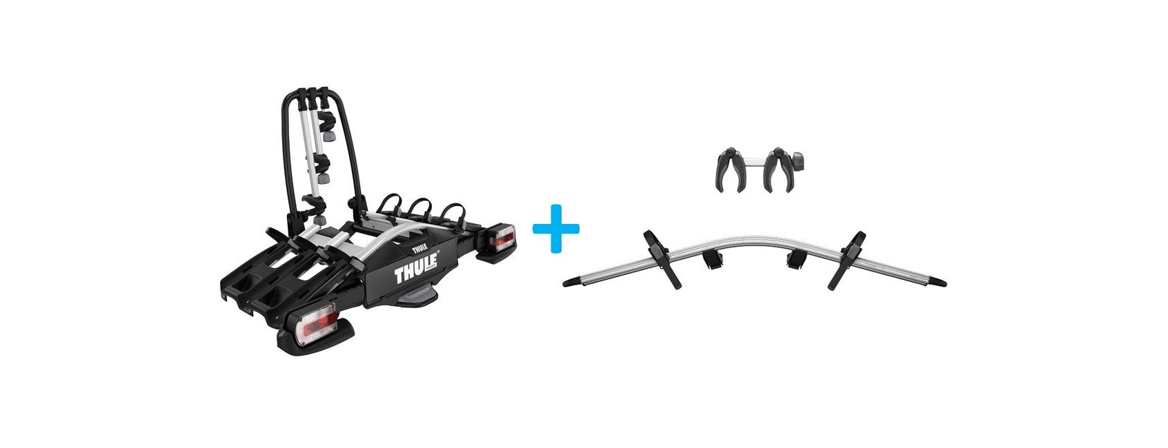 Thule - VeloCompact 927  Cykelholder 2018 7-Pins  + 4th Bike Adapter Bundle