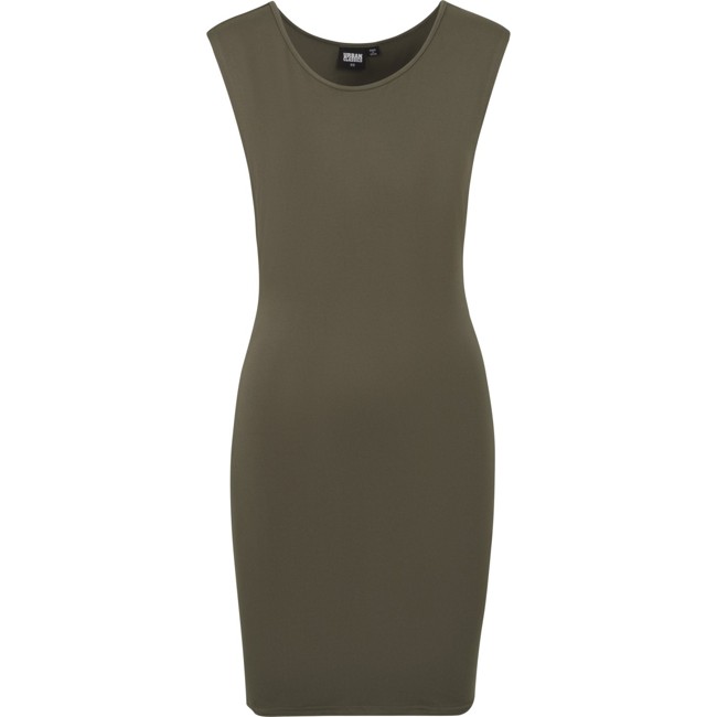 Urban Classics Ladies - BASIC Summer Mini Dress olive