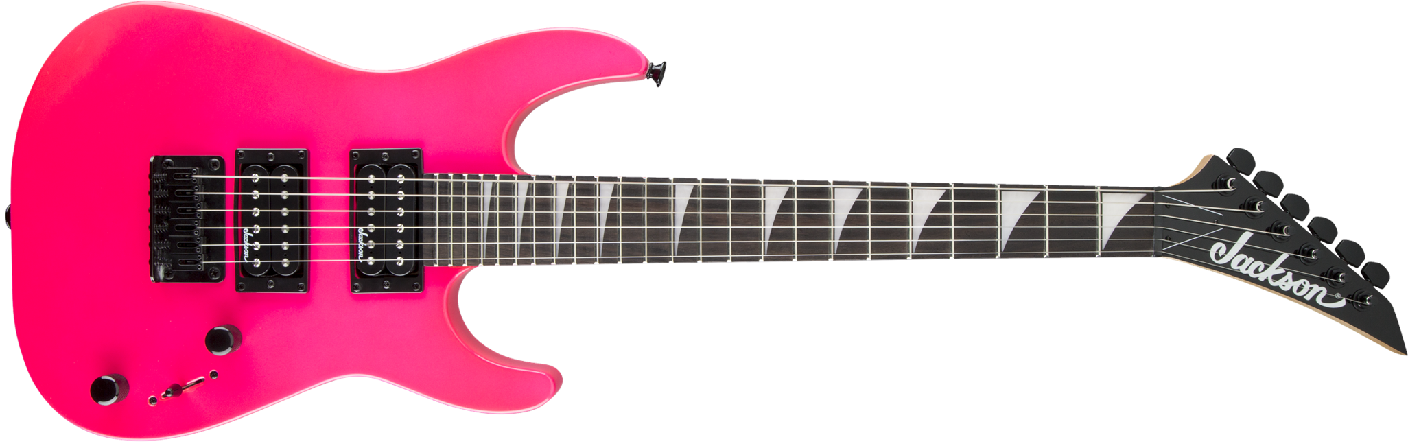 Jackson JS 1X Dinky Minion 3/4 Elektrisk Mini Guitar (Neon Pink)