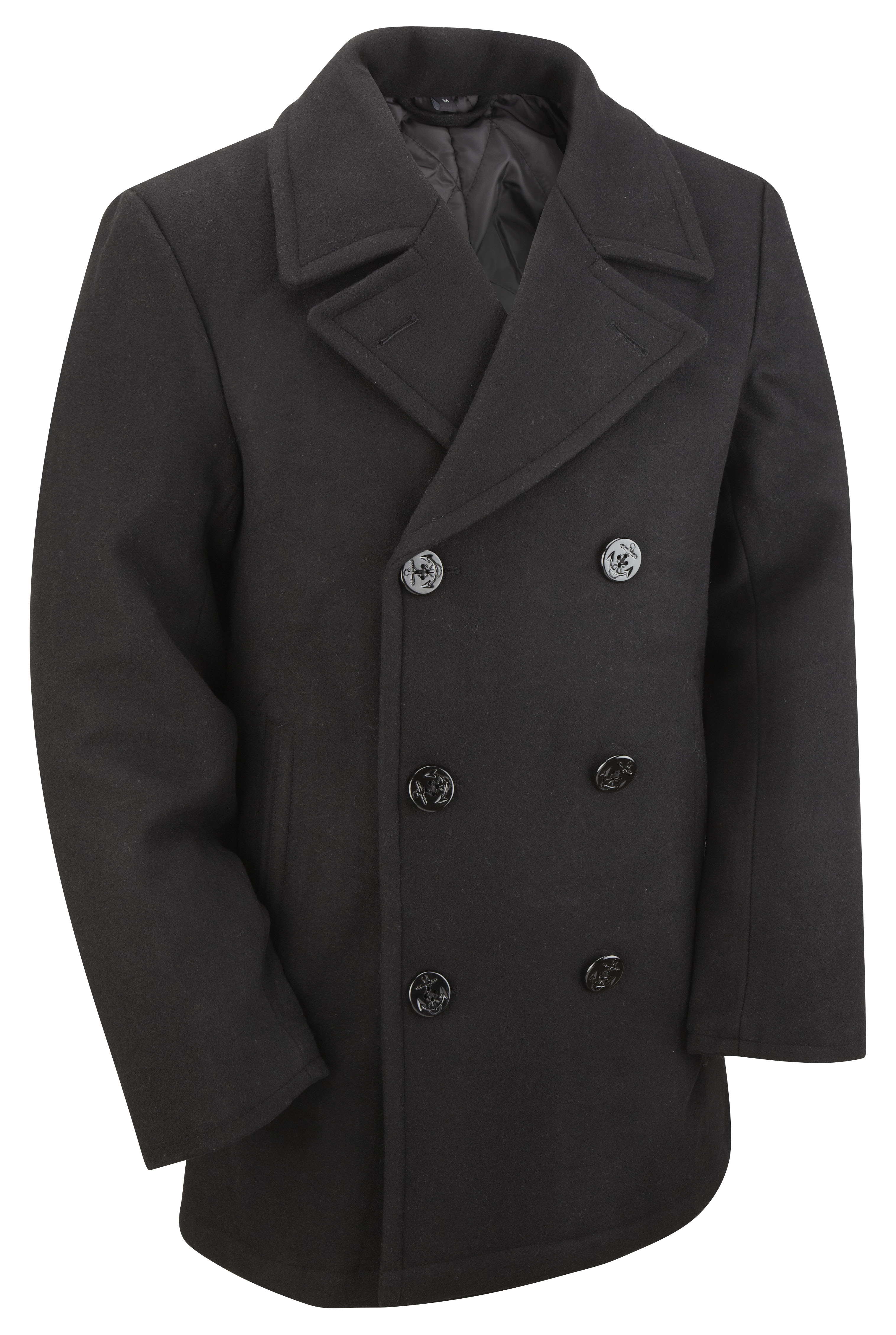 Us Navy Style Vintage Wool Winter Pea Coat