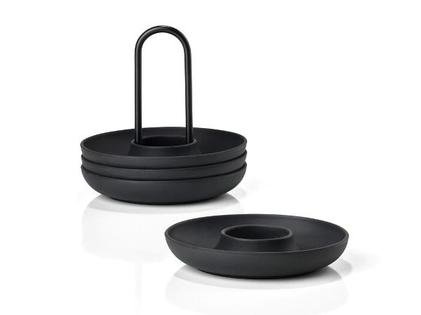 Zone - Singles Egg Cups With Holder - Black (332021)