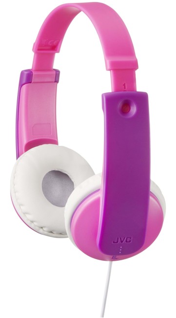 JVC børnehovedtelefoner med volumebegrænser. Pink