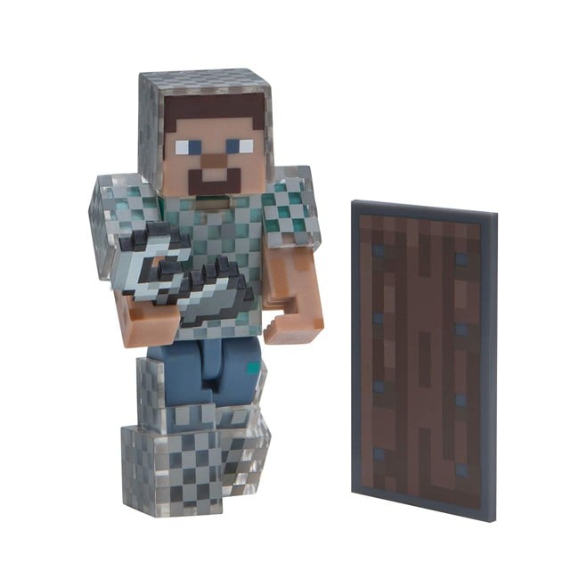 Minecraft 3 inch Figure -  Steve in Chain Armour