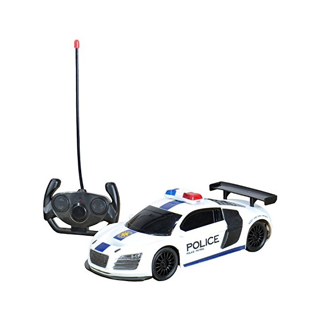 Radio Remote Control Audi R8 Police Car White 724530