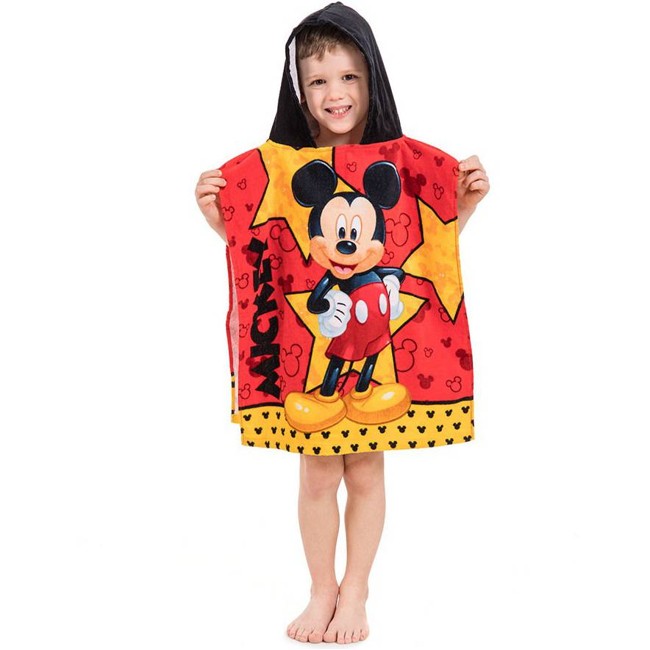 Disney Mickey Mouse Star - Poncho - 50 x 115 cm - Red