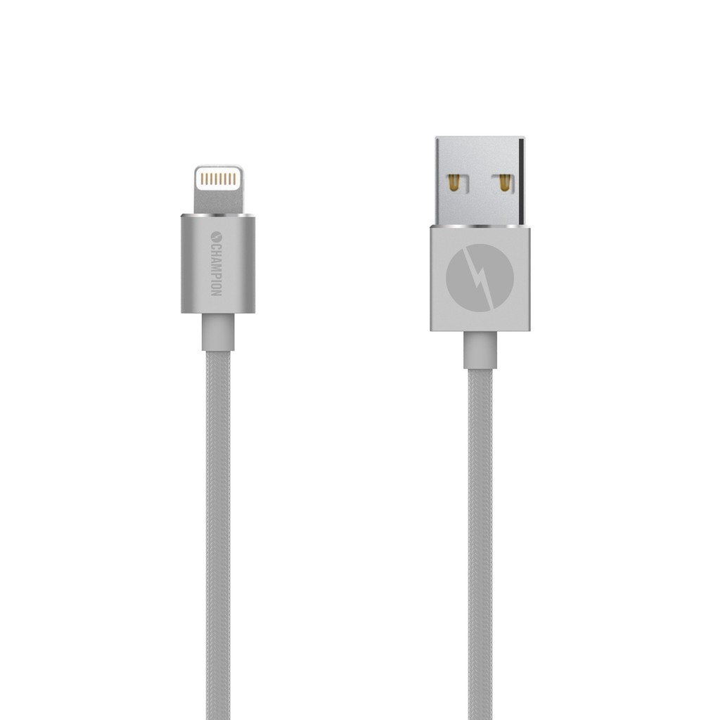 Praktisk Søg Dårlig faktor Køb Champion Lightning Cable 2m Silver. iPhone, iPad